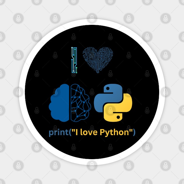 I love python Magnet by NoriDZ